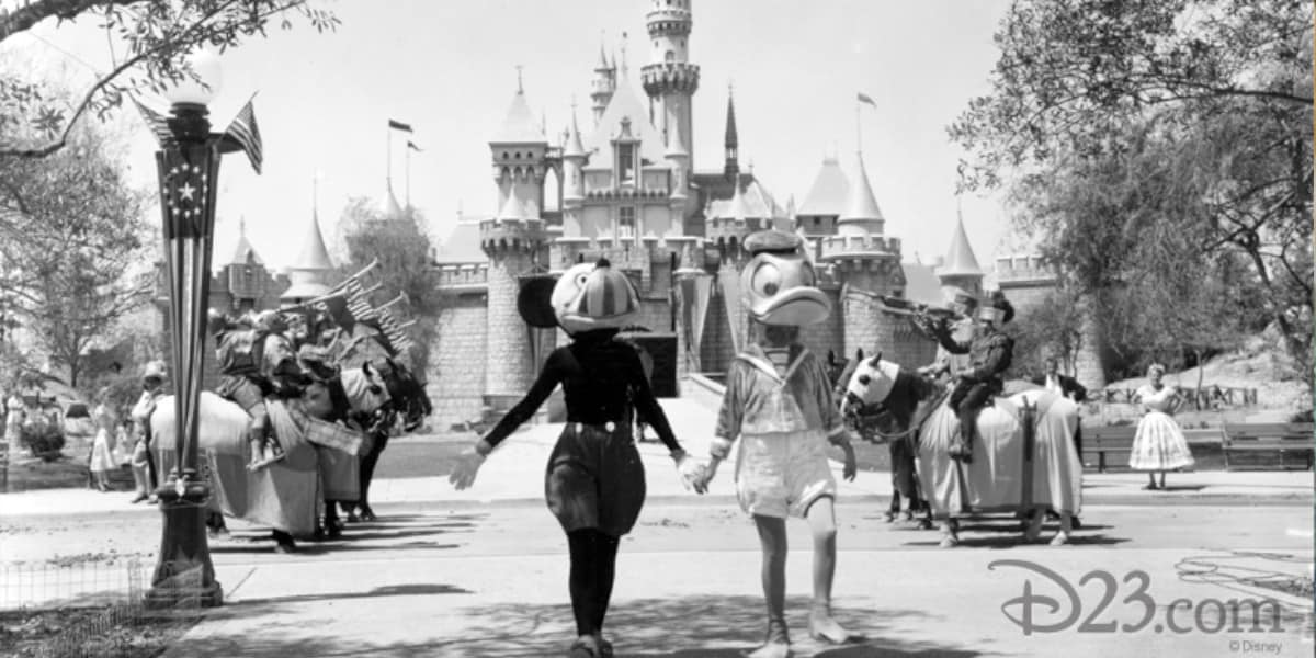 Mickey and Donald - Disneyland Opening Day -1955