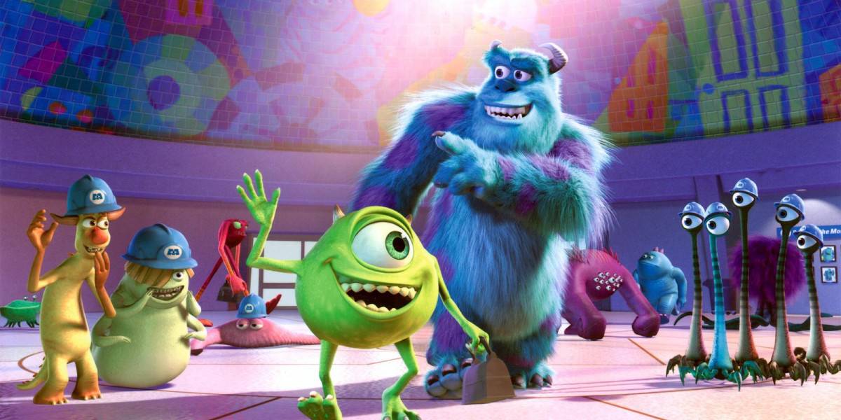 Mike and Sulley on the Scare Floor in 'Monsters Inc'