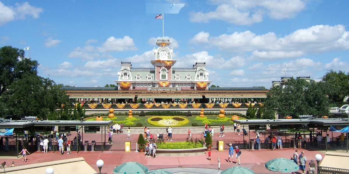 The entrance to Disney World Resort’s Magic Kingdom