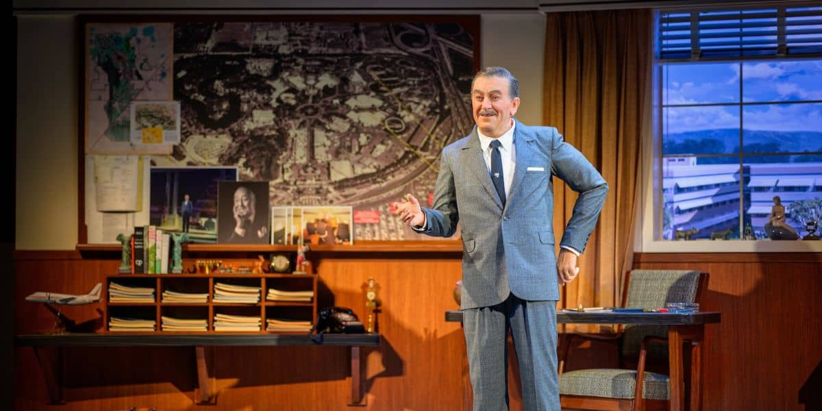 The Walt animatronic in "Walt Disney - A Magical Life" 