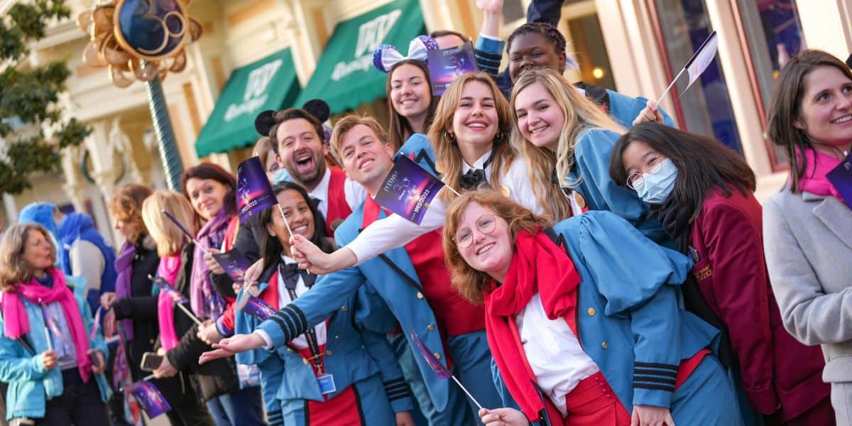 Cast Members gather together to celebrate the 30th Anniversary on Main Street as Don't Say Gay bill gets an online friend