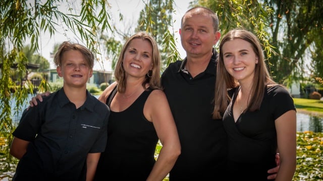 Hannah Jacks and her family