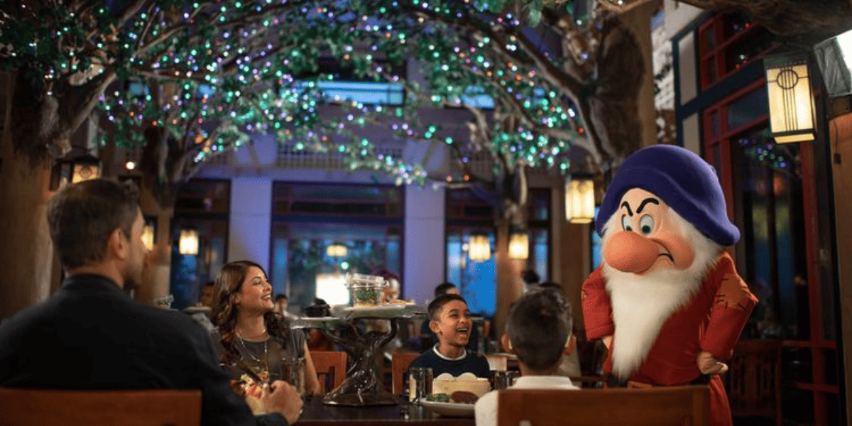 Grumpy at Storybook Dining at Artist Point