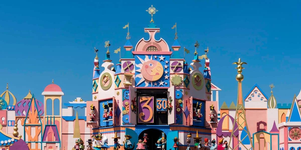 Colorful exterior of "it's a small world"