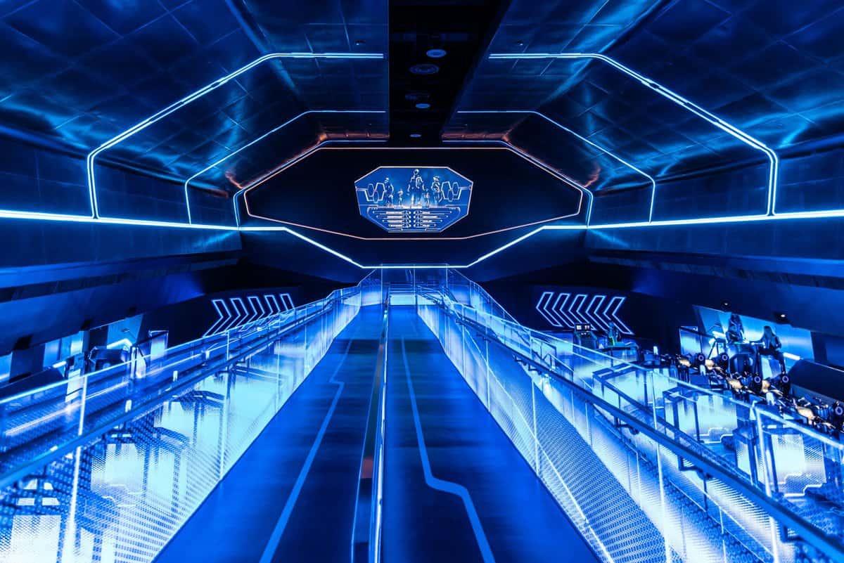 The loading dock for TRON Lightcycle / Run