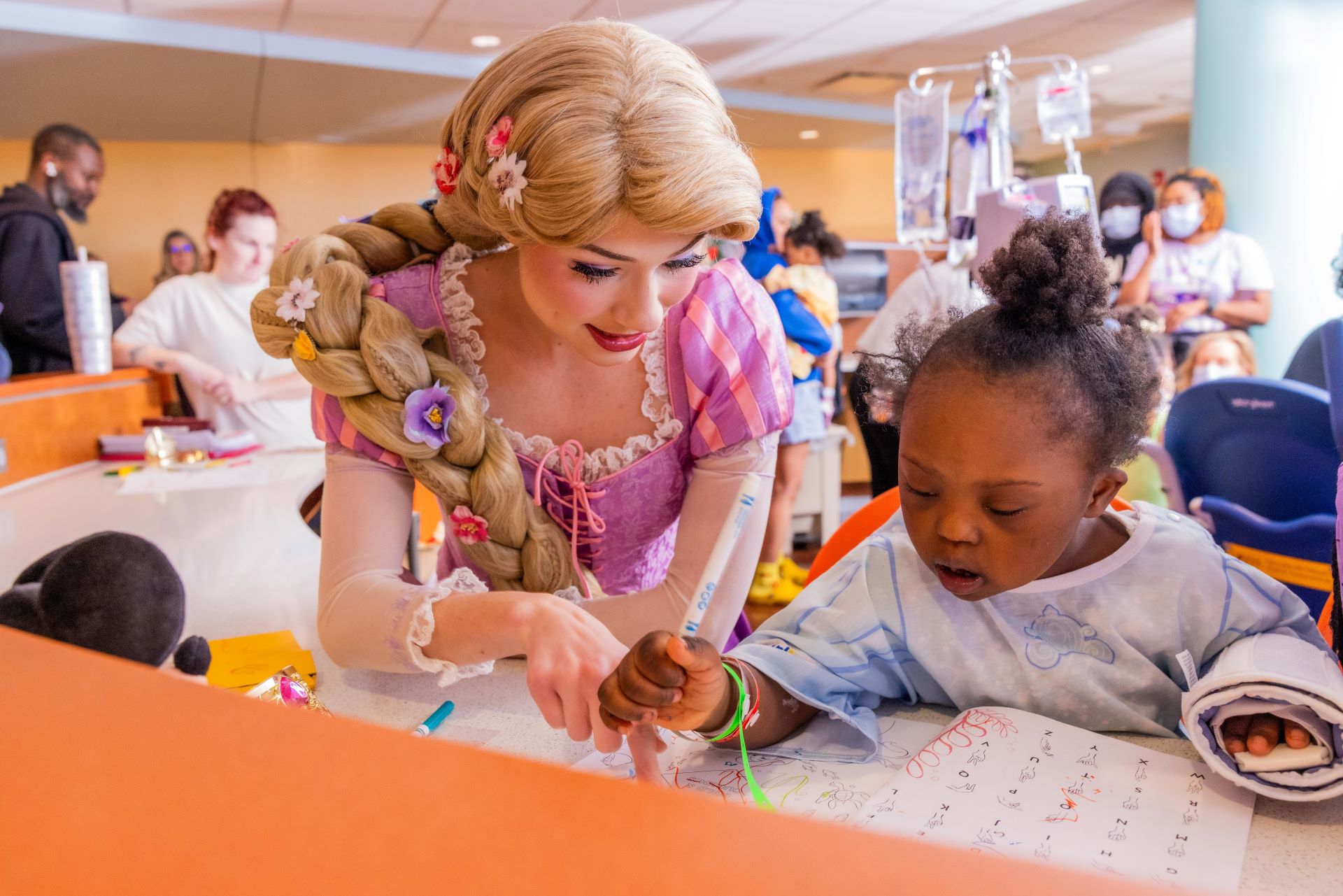 Rapunzel at AdventHealth for Children