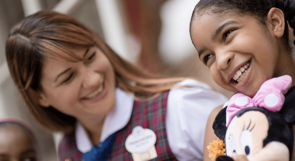 Disney VIP Tour guide with a guest