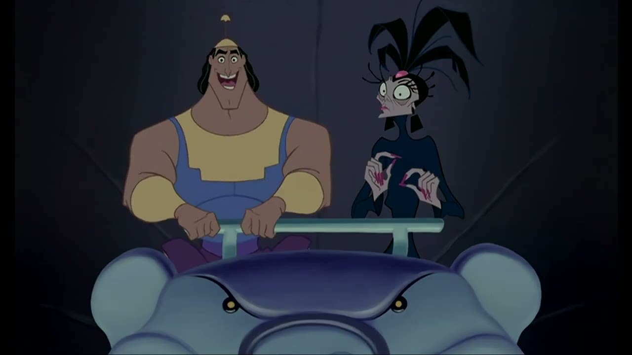An image of Emperor's New Groove and Maleficent characters planning in Disney Villains Land.