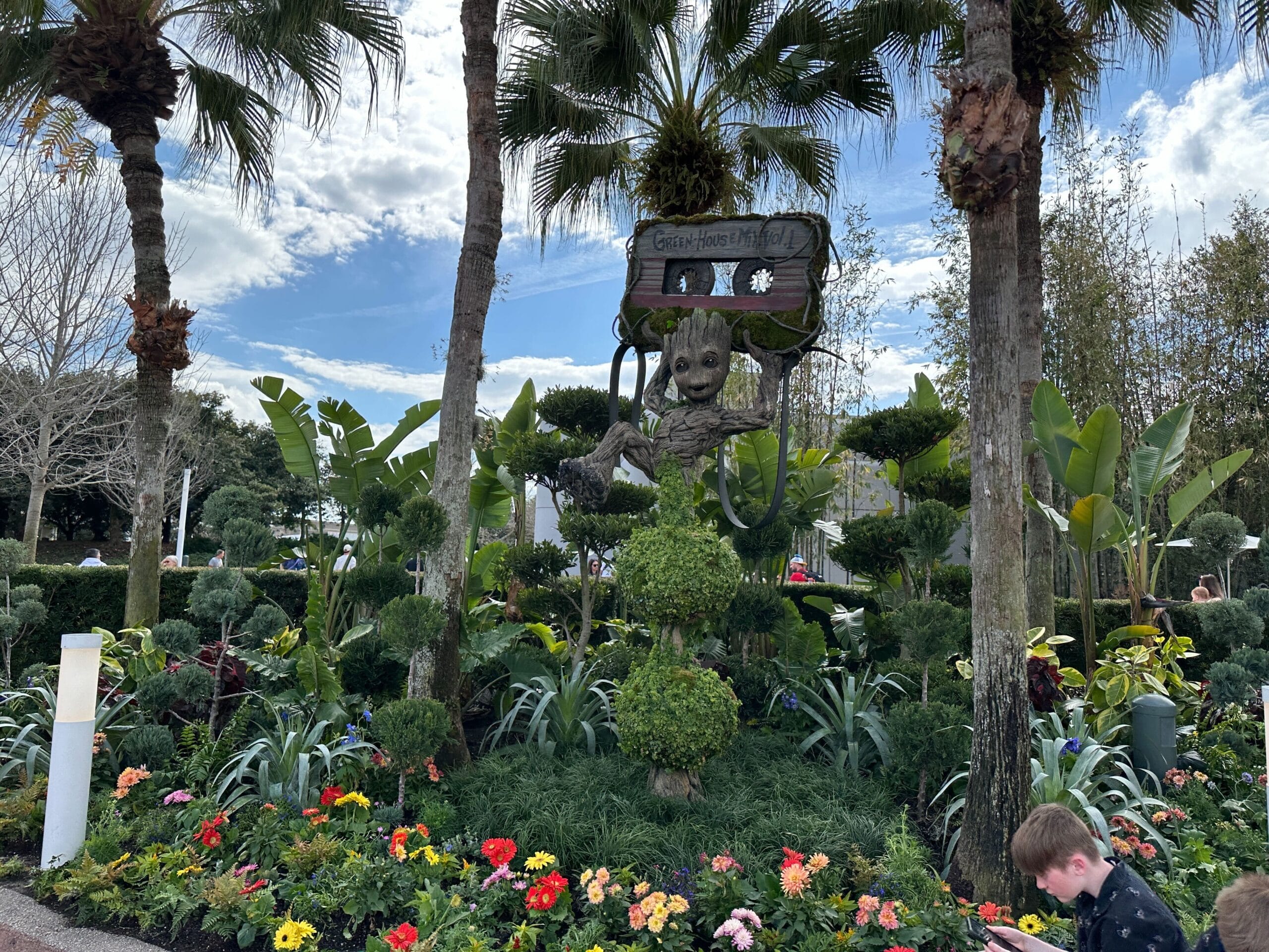 Groot topiary at EPCOT for the 2026 Flower and Garden Festival